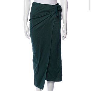 Etoile Isabel Marant Green Wrap Maxi Skirt